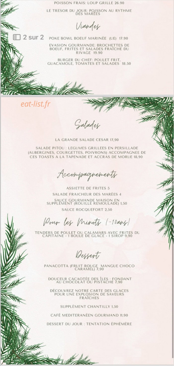 Au Bord de Mer — carte page 1