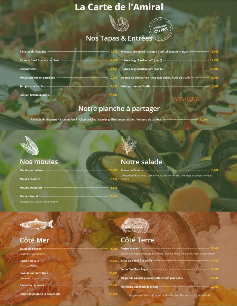 L'Amiral — carte page 1