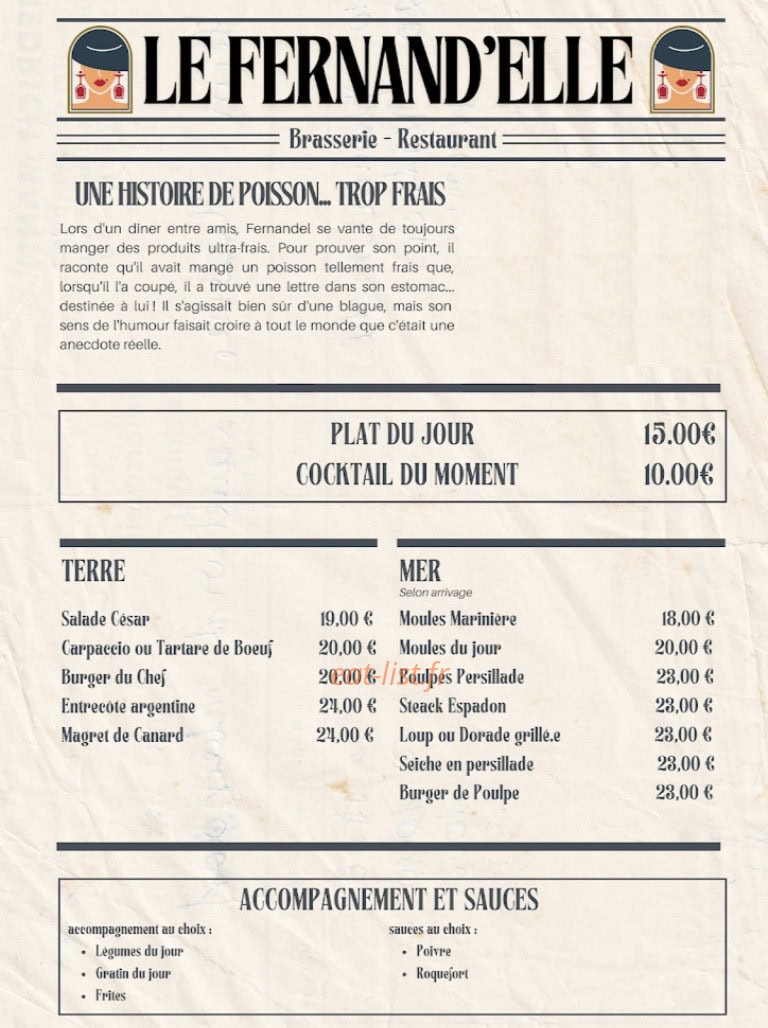 Le Fernand'elle — carte page 1