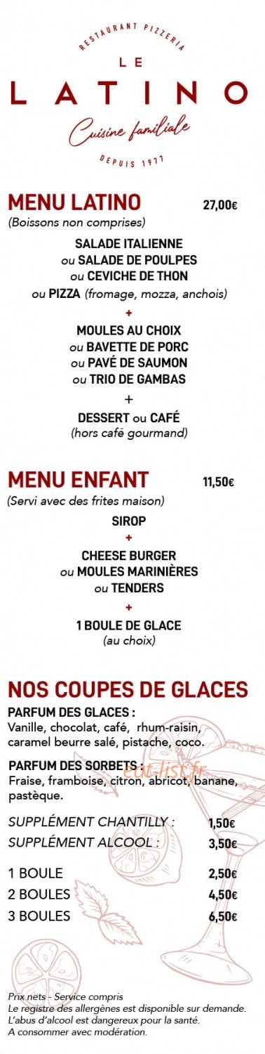Le Latino — carte page 4