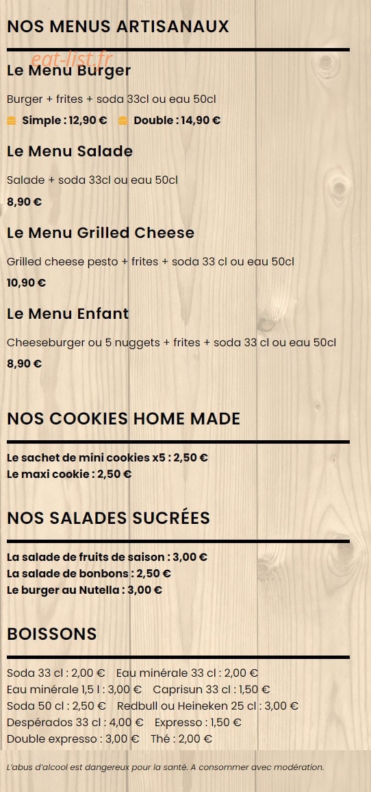 Le Petit Camou — carte page 2