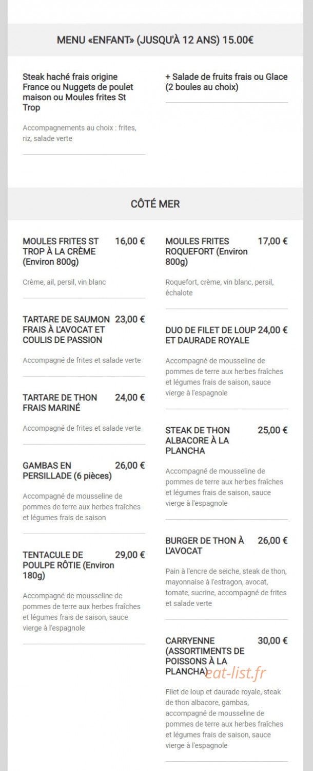 Le Saint-Trop — carte page 2