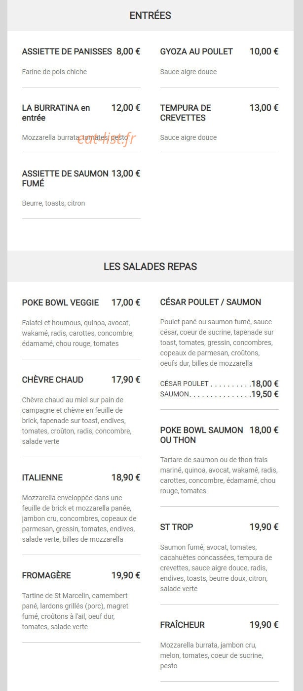 Le Saint-Trop — carte page 1