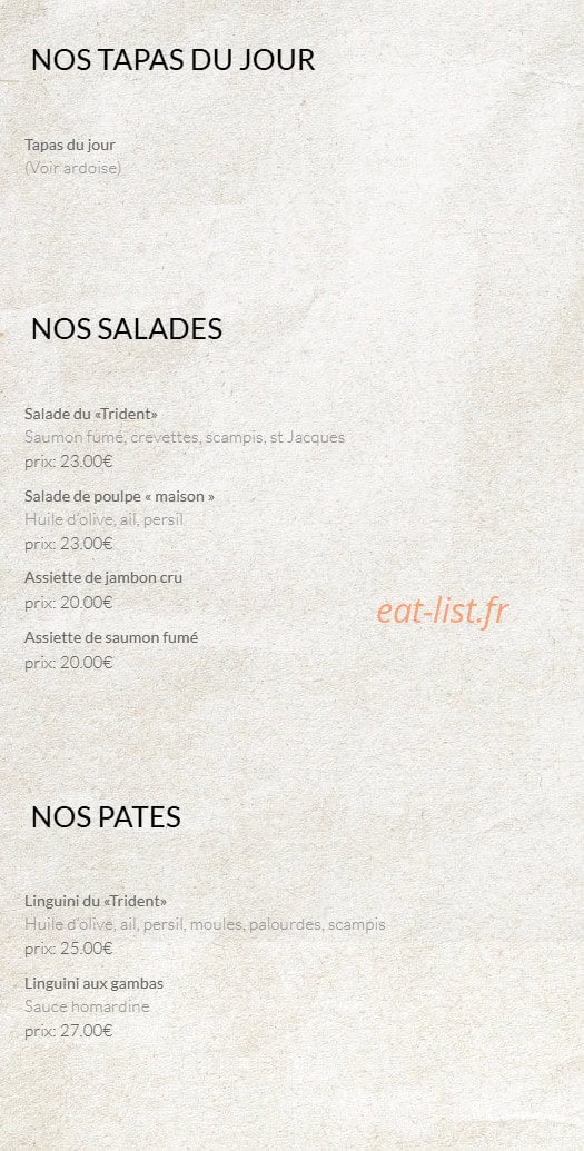 Le Trident — carte page 1