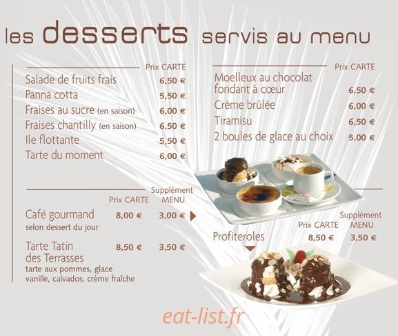 Les Terrasses — carte page 4