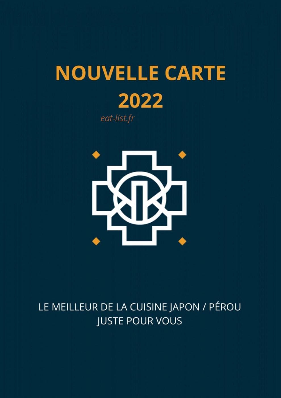 NKI sushi — carte page 1