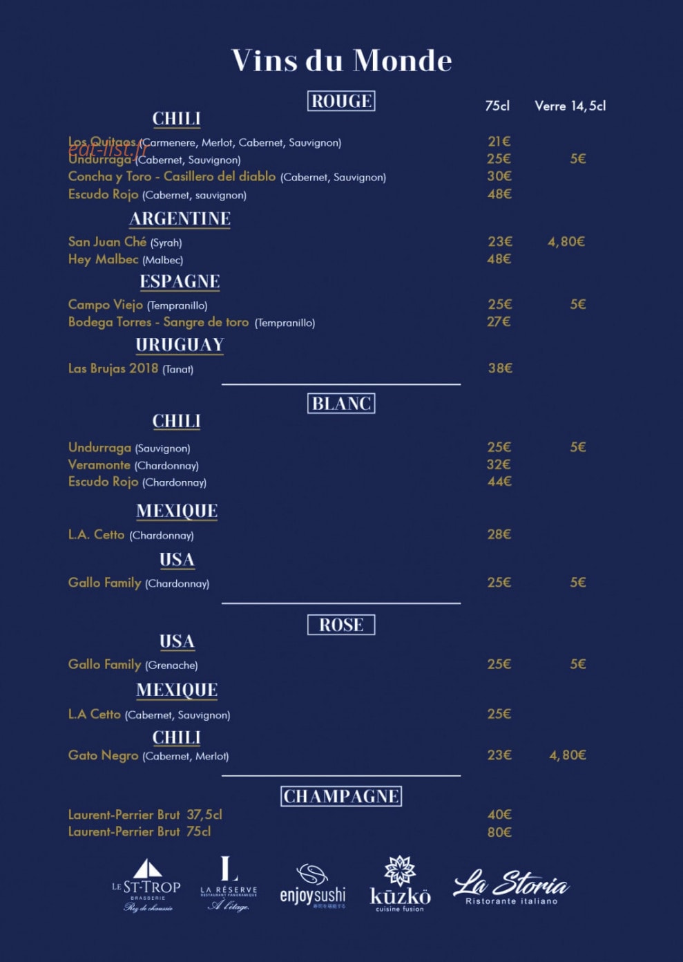 Restaurant Kuzko — carte page 5