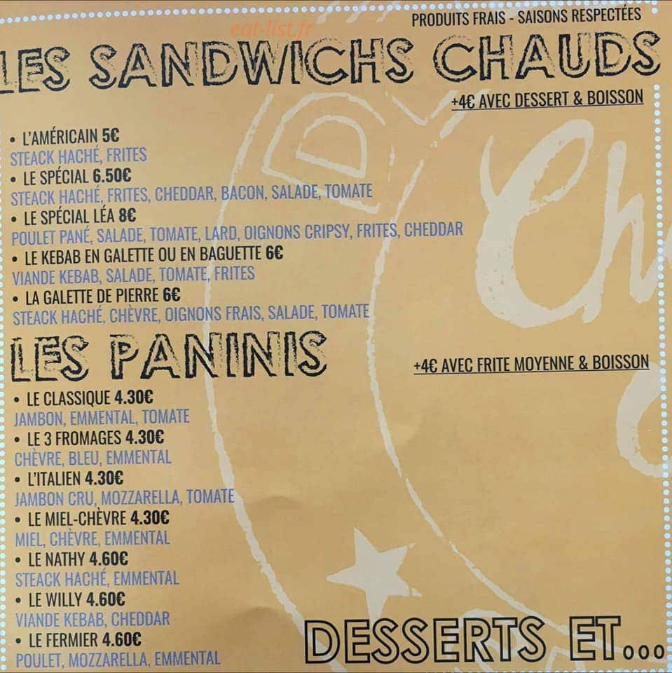 Chez Karine — carte page 2