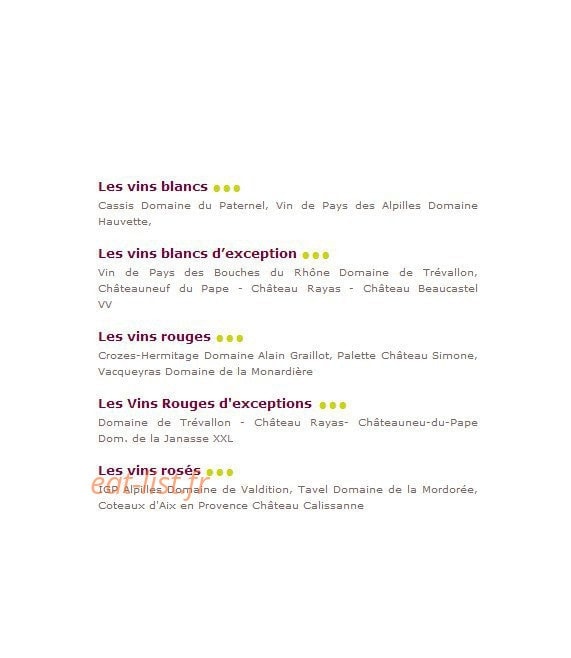 Le Pré Gourmand du Village — carte page 18