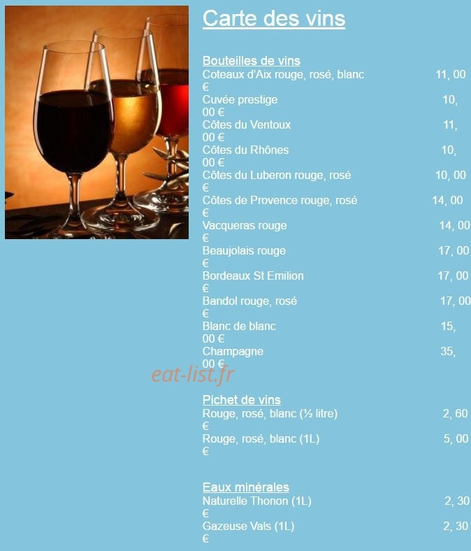 Brasserie le Bellevue — carte page 6