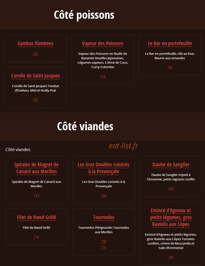 Le Côté Jardin — carte page 3