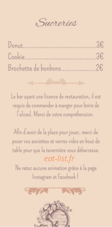 La chope dorée — carte page 3