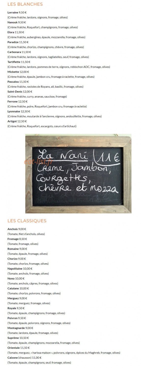 Pizza Do — carte page 2