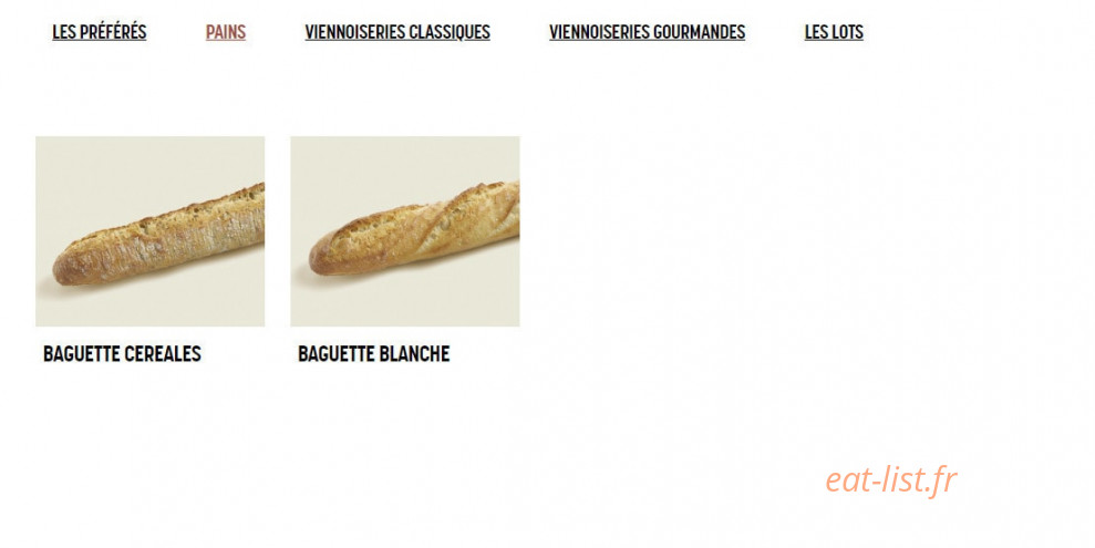 Brioche Dorée — carte page 8