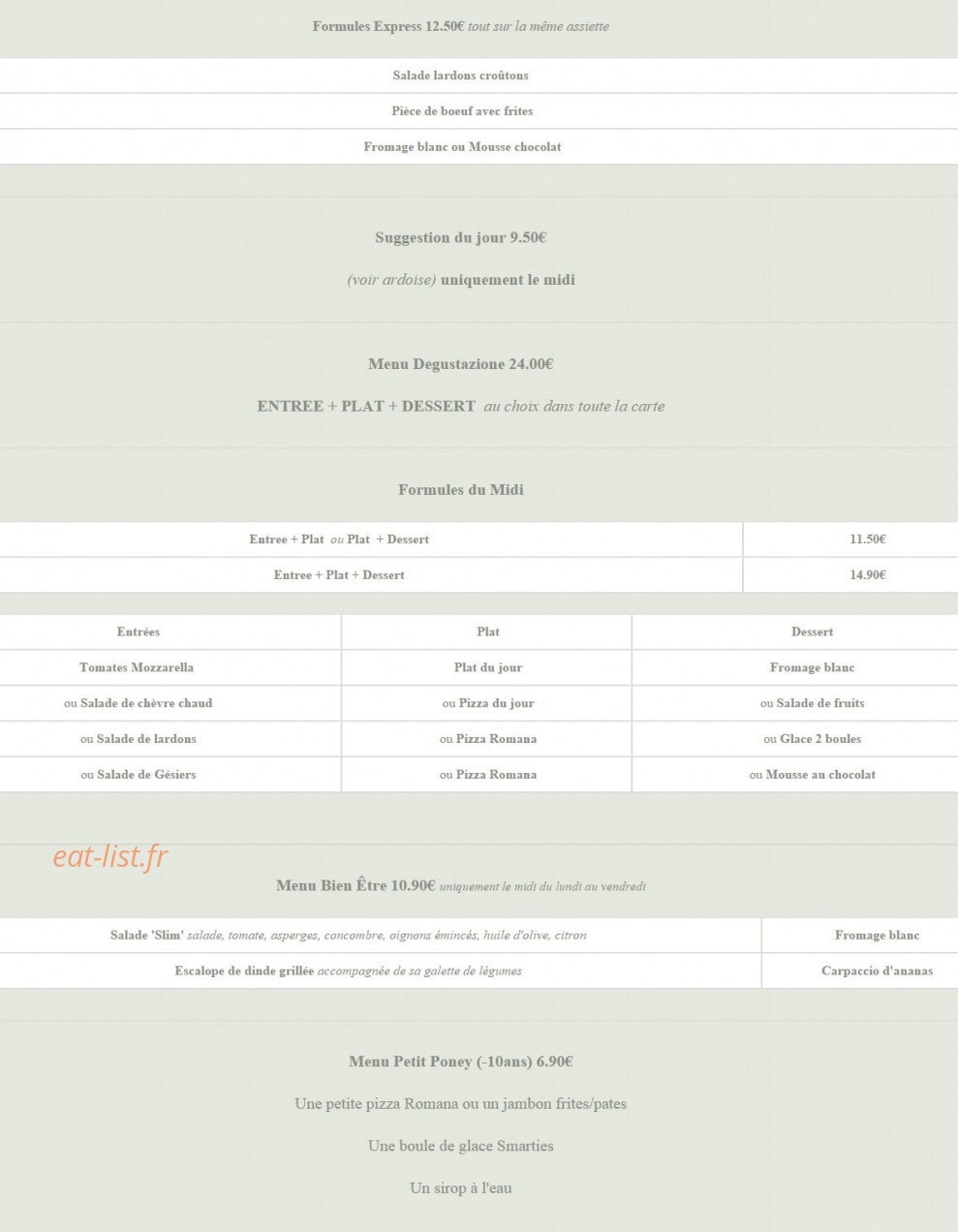 Copains Copines — carte page 1
