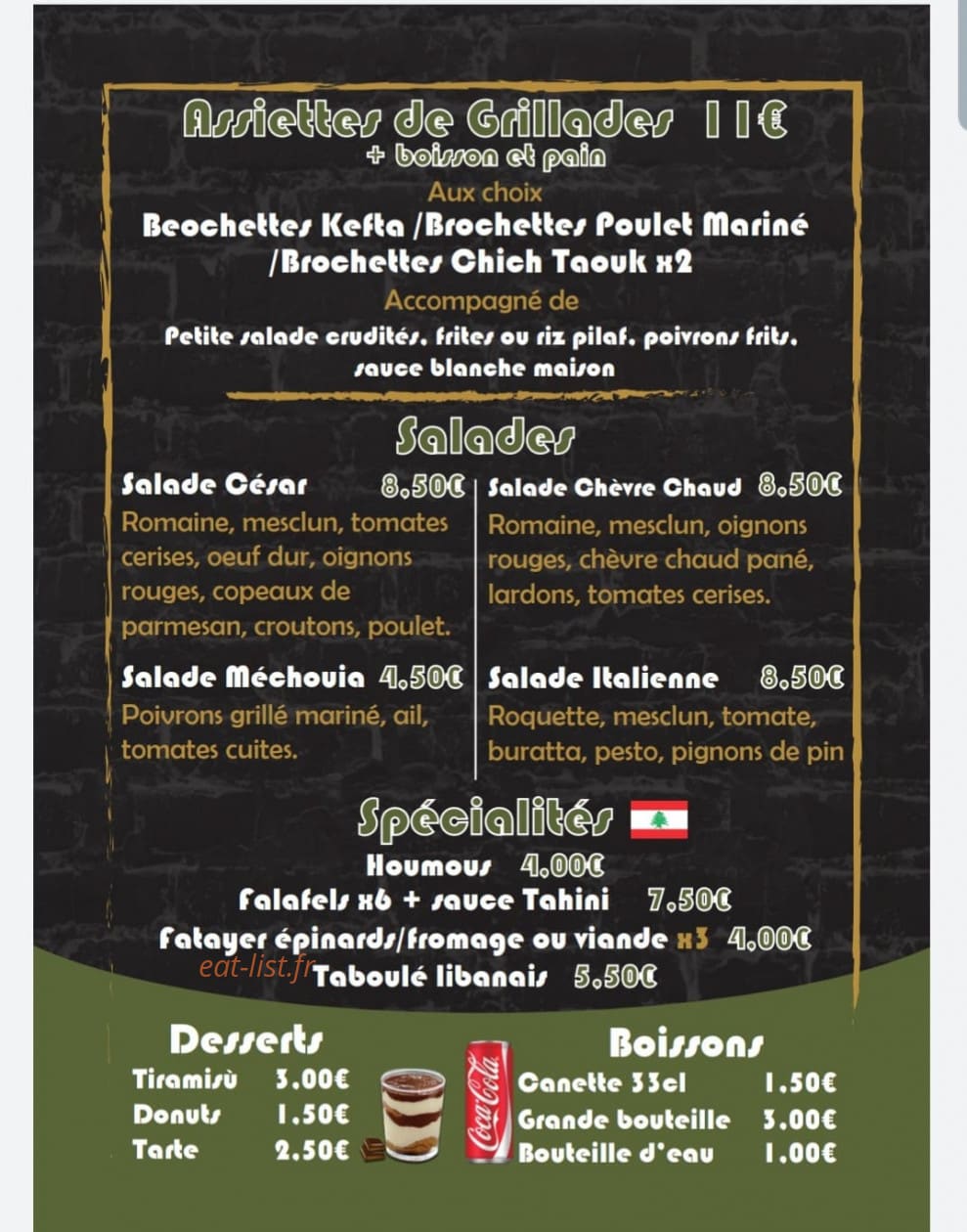 Côté rôtisserie — carte page 3