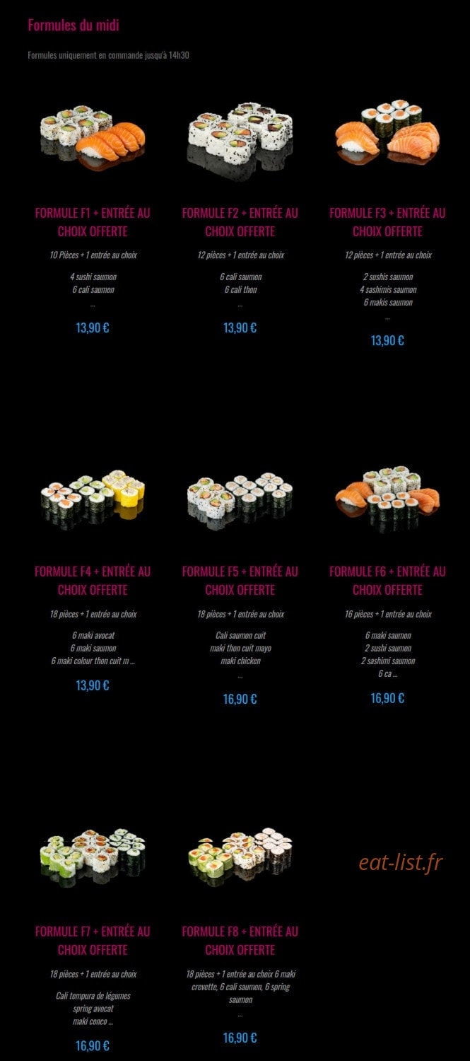 Enjoy Sushi — carte page 12