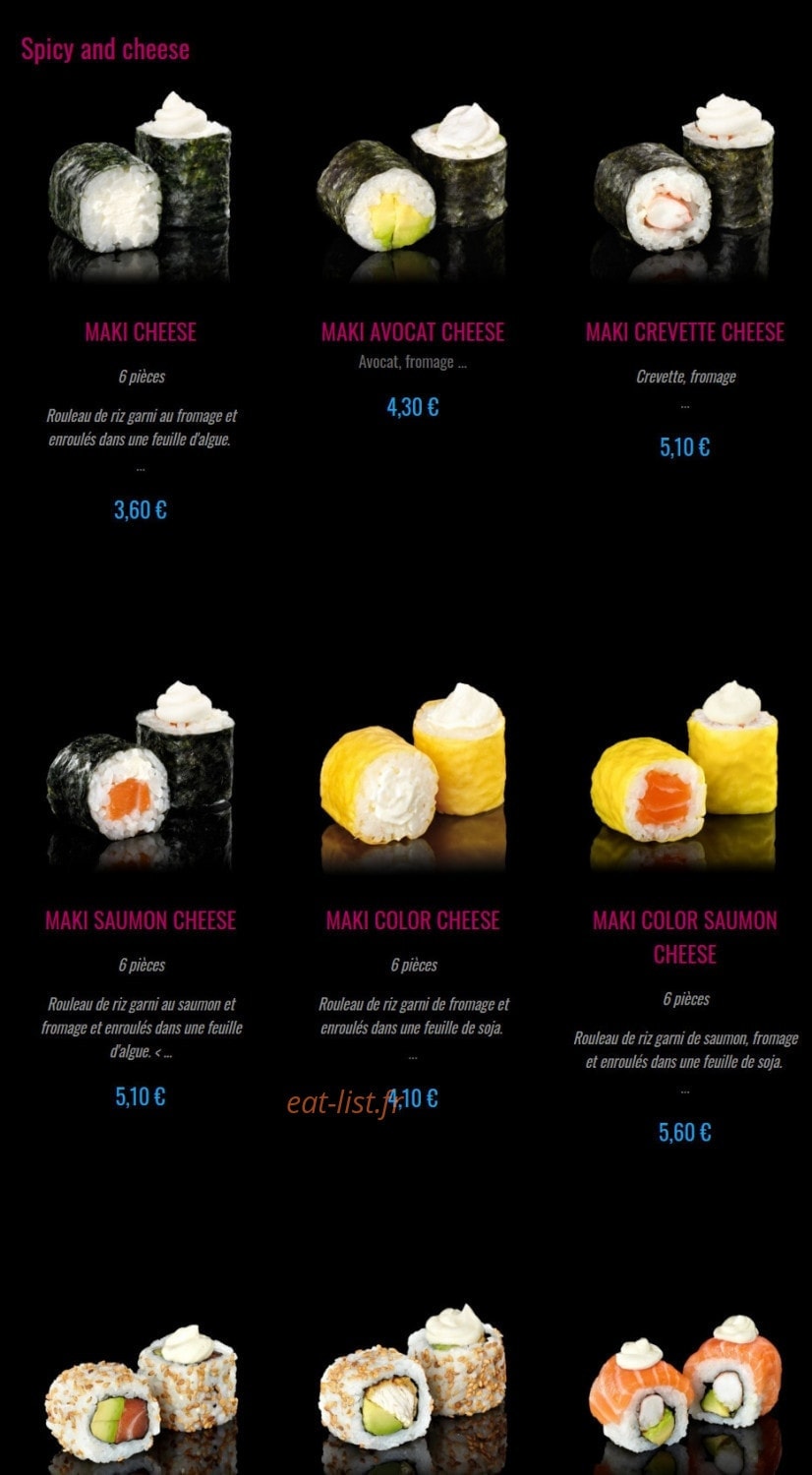 Enjoy Sushi — carte page 10