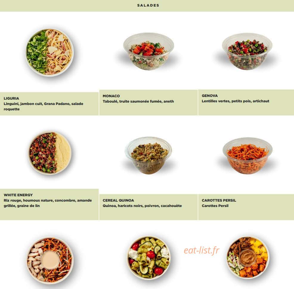 Exki — carte page 1