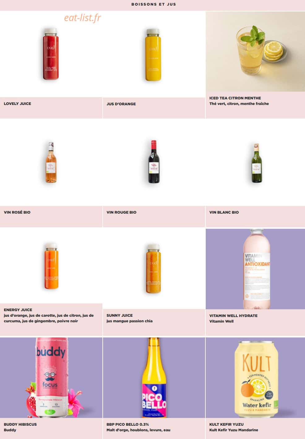 Exki — carte page 7