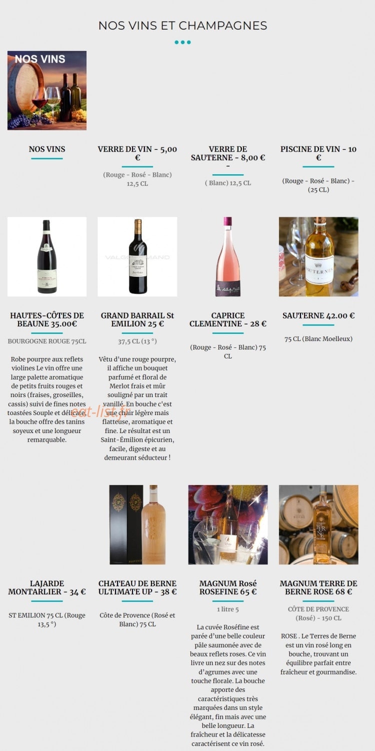 Le Jaï's — carte page 15