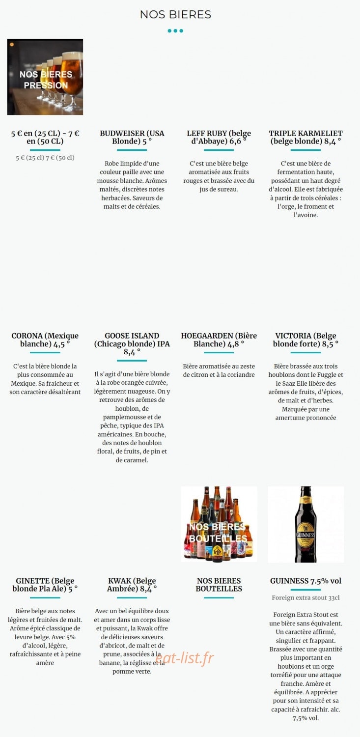 Le Jaï's — carte page 5