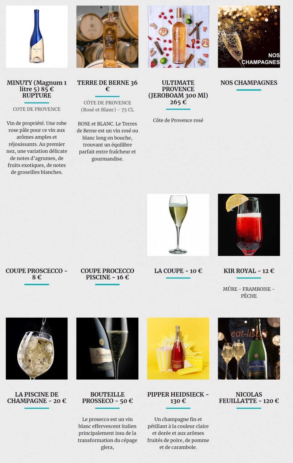 Le Jaï's — carte page 16