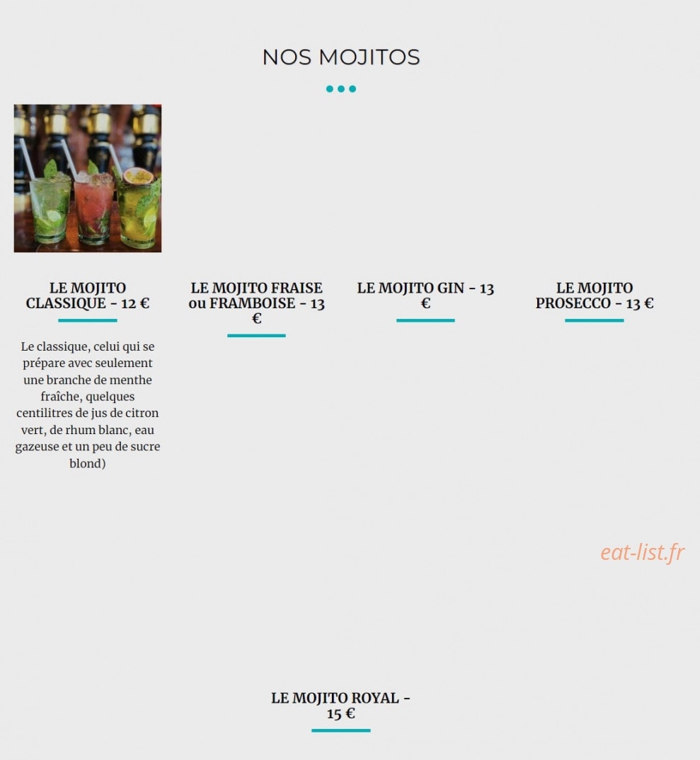 Le Jaï's — carte page 4