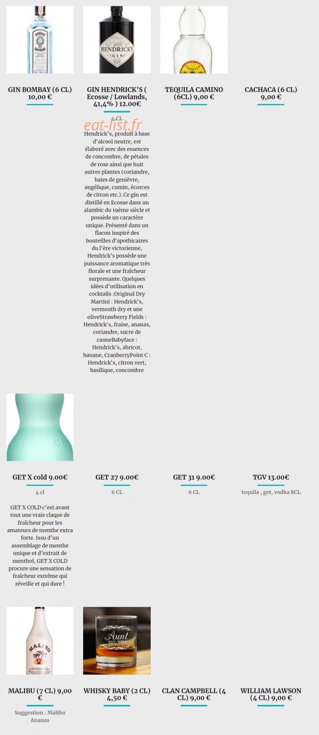 Le Jaï's — carte page 11