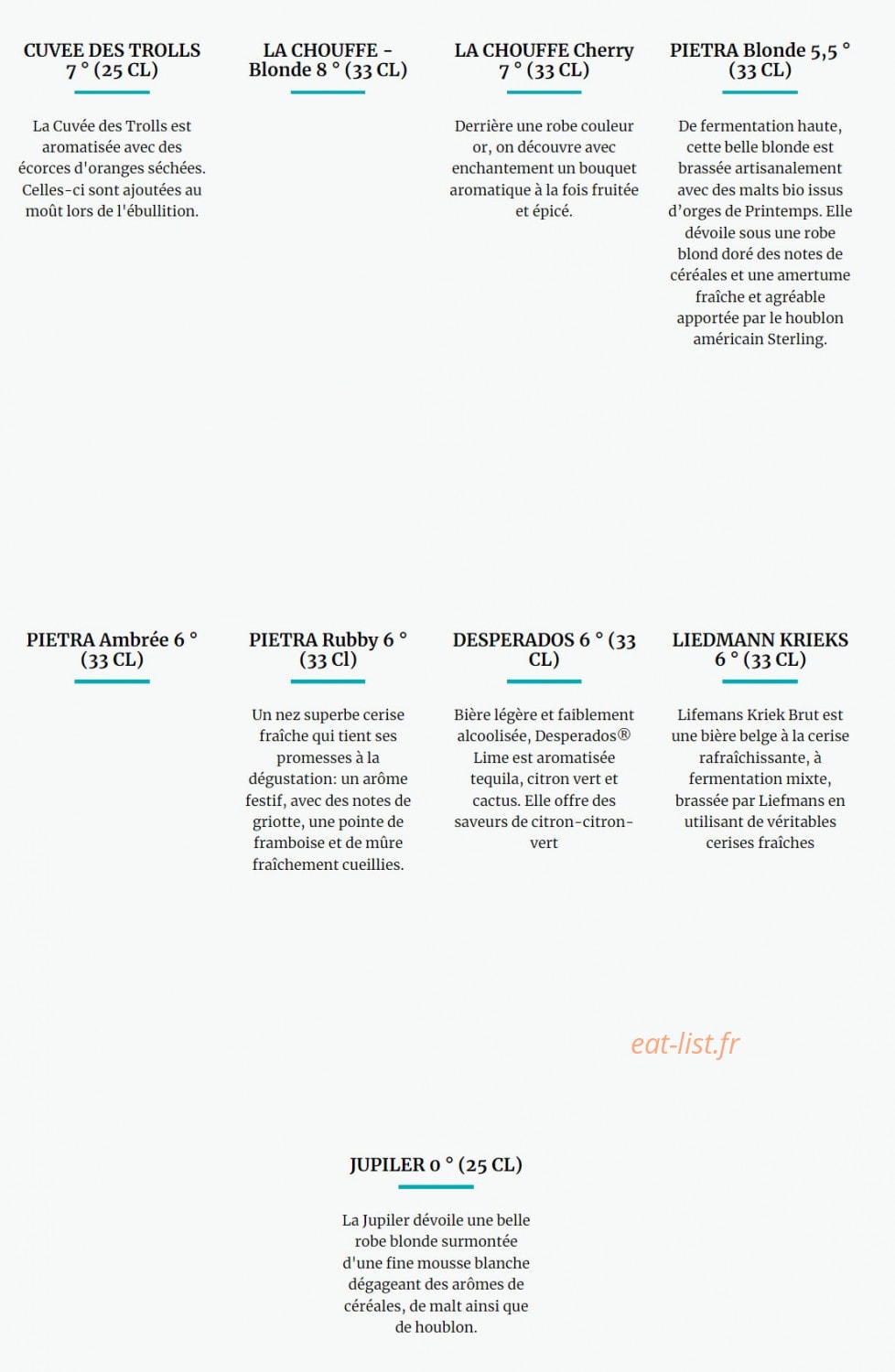 Le Jaï's — carte page 6