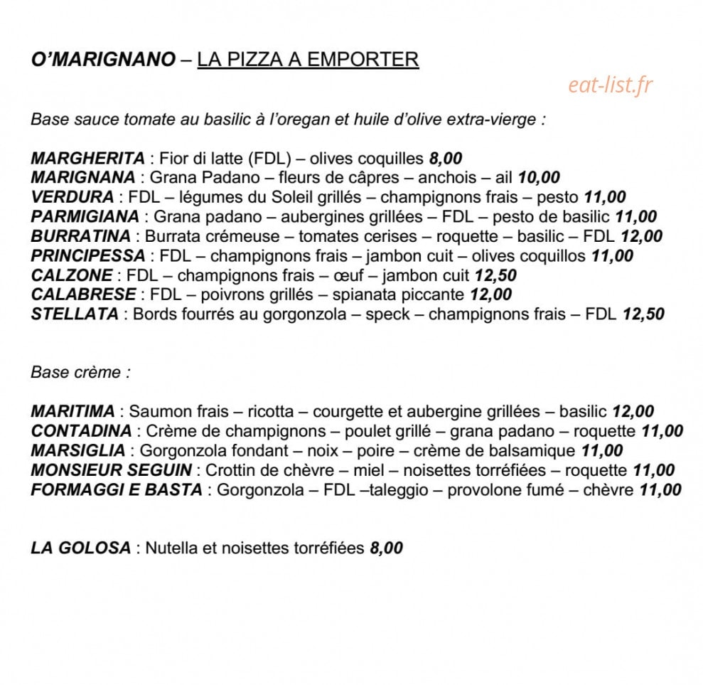 O'Marignano — carte page 1