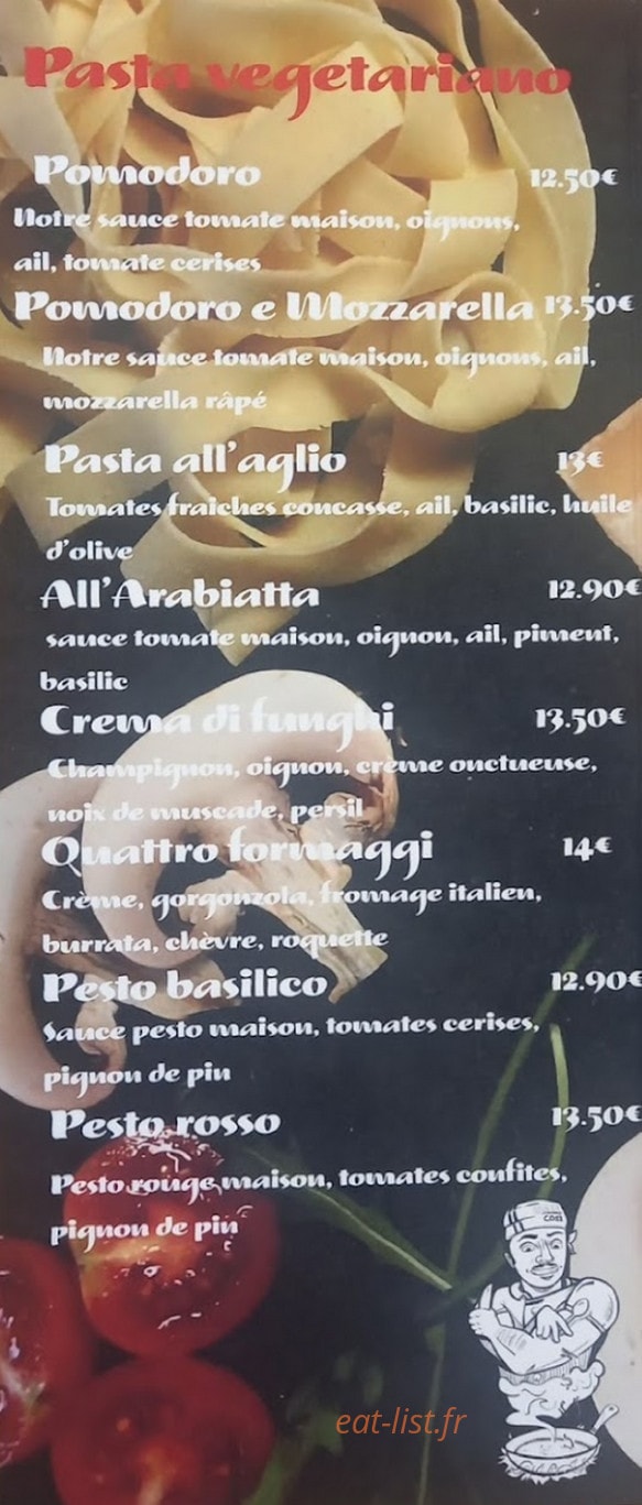Pasta Cosi — carte page 1
