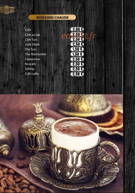 Royal Patisserie — carte page 8