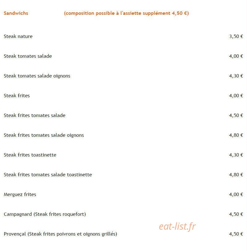 Le Taz's — carte page 4