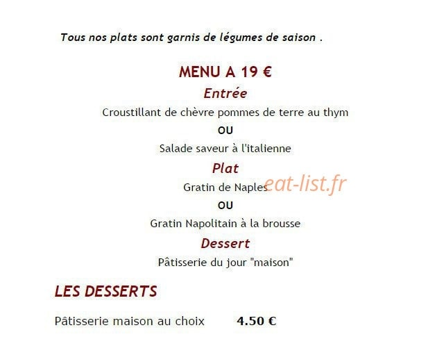 Le Taz's — carte page 3