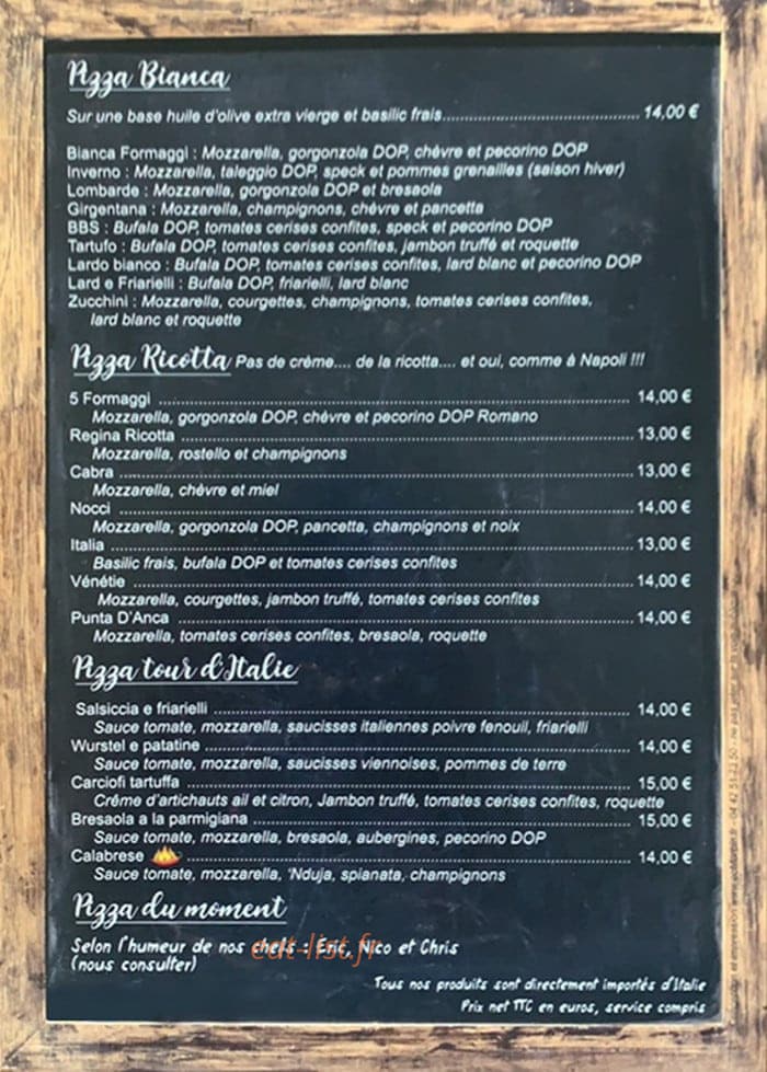 Les Copains D’abord — carte page 2