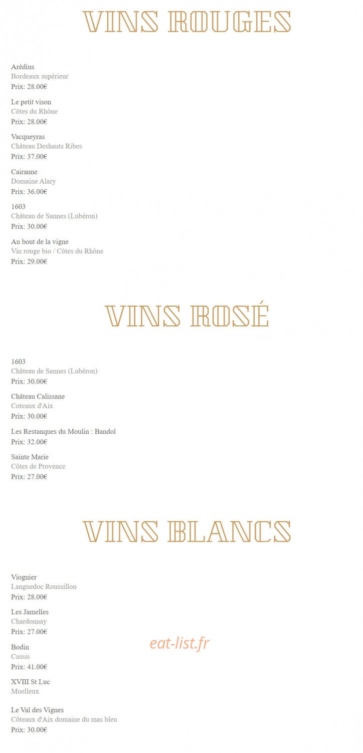 Chez Ginette — carte page 2