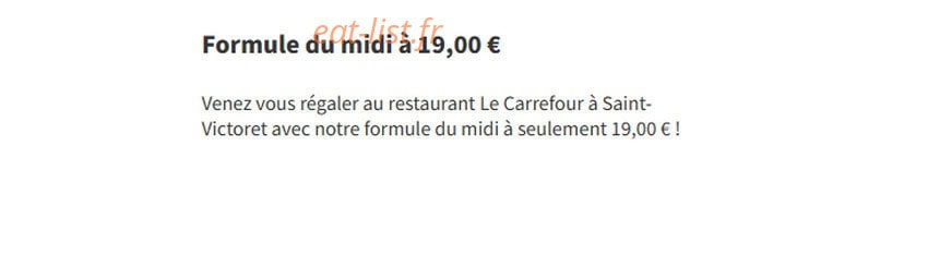 Le Carrefour — carte page 1