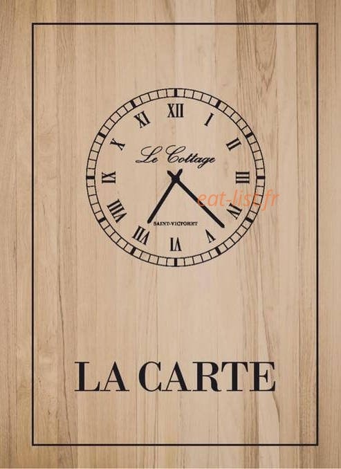 Le Cottage — carte page 1
