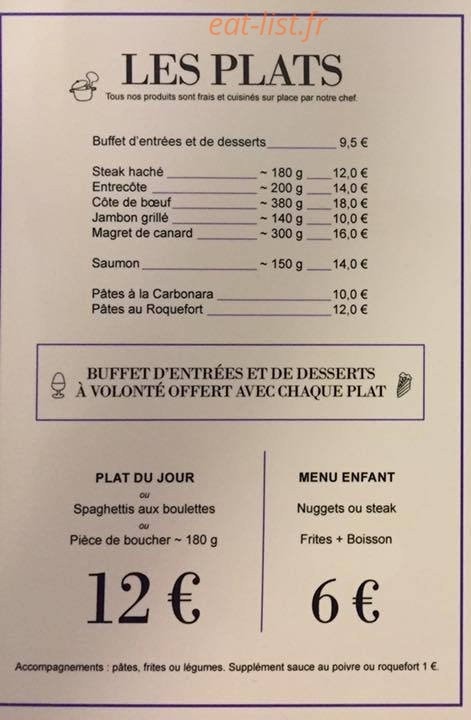 Le Cottage — carte page 2