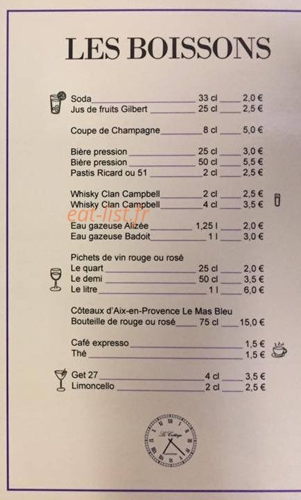 Le Cottage — carte page 3