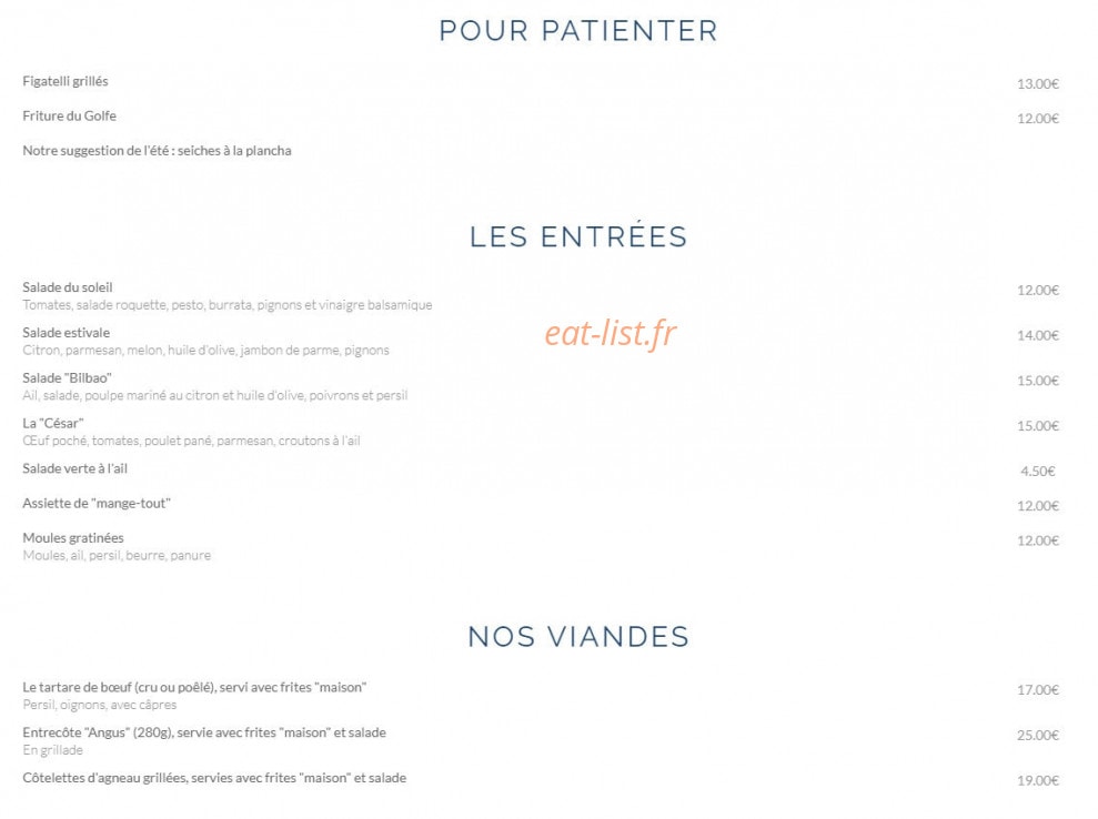 L'Escale — carte page 1