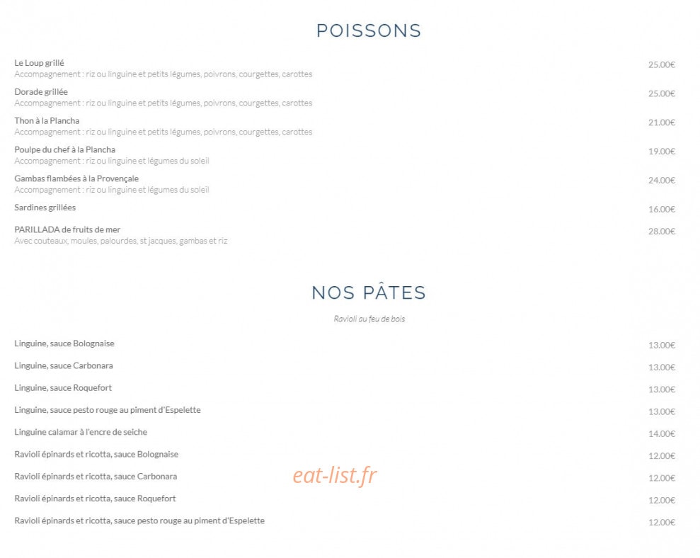 L'Escale — carte page 2