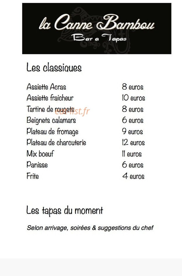 La canne bambou — carte page 1