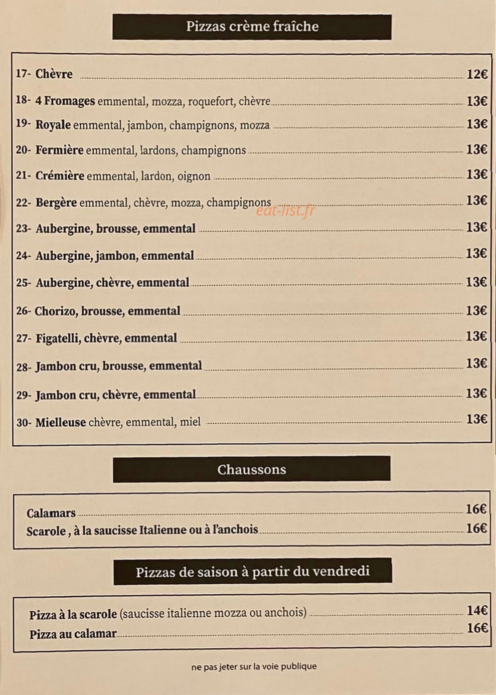 La Fabrique — carte page 2