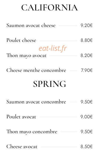 Le Mei Asian Food — carte page 2