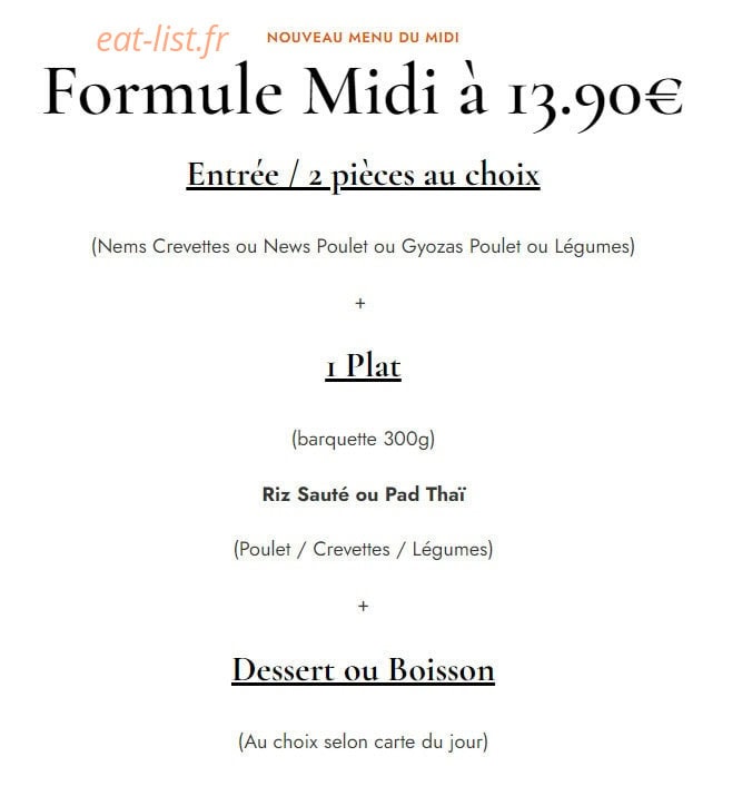Le Mei Asian Food — carte page 6