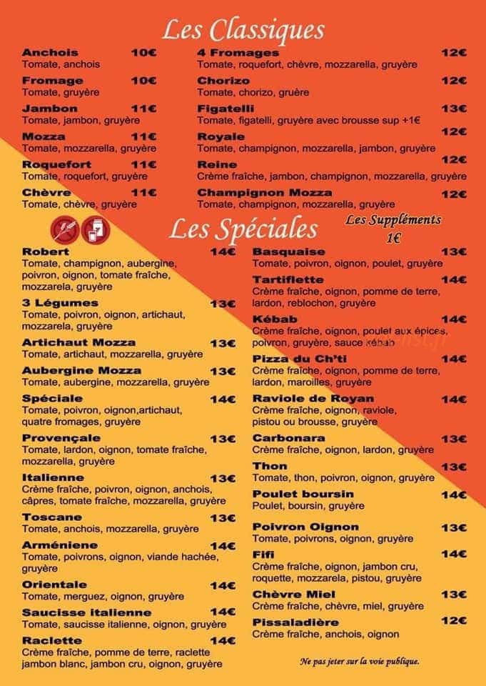 Pizza al dente — carte page 2