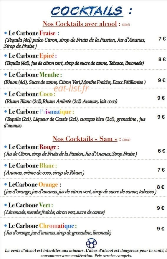 Le Carbone — carte page 7