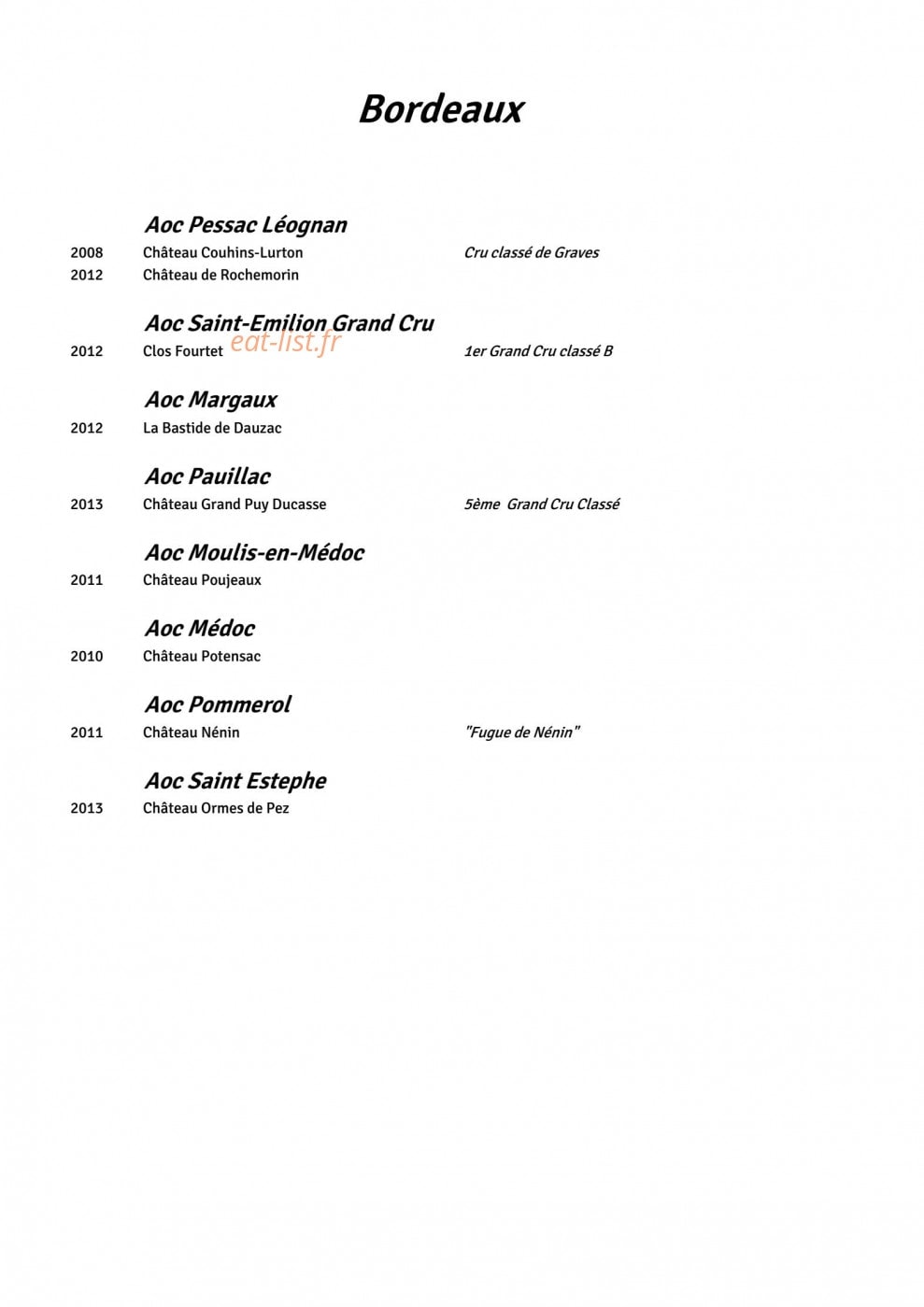 Le Mas Bottero — carte page 8